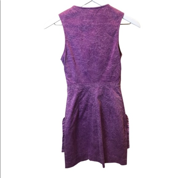 $485. Kelly Wearstler Purple Mineral wash Gena mini 👗“Vintage” Dress size 08 - Picture 6 of 14